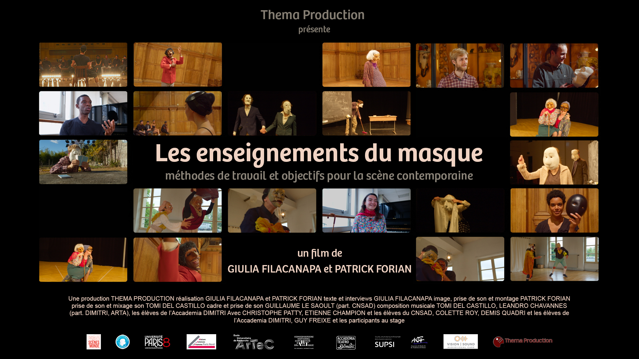 visuel-affiche du documentaire Les Enseignements du masque