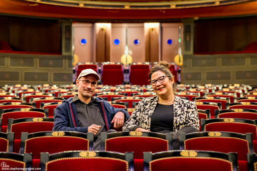 Présentation du documentaire Les Enseignements du masque au CNSAD, Miniature 1 : Patrick Forian et Giulia Filacanapa